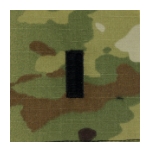 Army Scorpion 1st Lieutenant Rank Sew-On (Unfinished Edge)