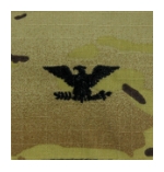 Army Scorpion Colonel Rank Sew-On (Ufinished Edge)