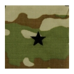 Army Scorpion Brigadier General Rank Sew-On (Unfinished Edge)