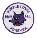 Marine Squadron HMM-364 Purple Foxes Forever Patch