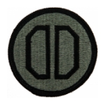 31st Armored Brigade Patch Foliage Green (With Hook Fastener)