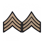 Sergeant Sleeve Chevron (Khaki Stripe)