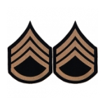 Staff Sergeant Sleeve Chevron (Khaki Stripe)