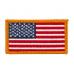 American Flag Patch (Gold Border w/ Velcro)