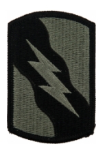 155th Armor Brigade Patch Foliage Green (Velcro Backed)