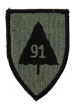91st Infantry Division Patch Foliage Green (Velcro Backed)