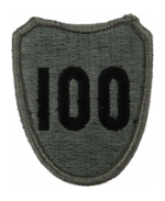 100th Infantry Division Patch Foliage Green (Velcro Backed)