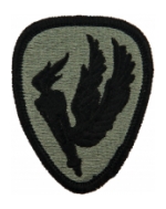 Aviation School Patch Foliage Green (Velcro Backed)