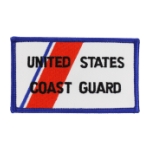 Coast Guard Patch - Rectangle w/ Orange Slash