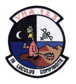 Marine Attack Squadron VMA-123 Patch