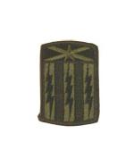 53rd Signal Brigade Patch Foliage Green (With Hook Fastener)