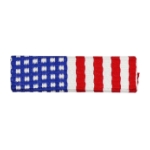 US Flag Ribbon with Clutch Back