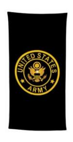 Military Logo Beach Towels