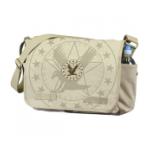 Heavy Weight Vintage Army Eagle Messenger Bag (Khaki)