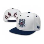 Coast Guard Jumbo Back Text Cap (White & Navy Blue)