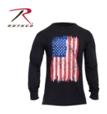 Rothco Distressed Flag Long Sleeve T-Shirt (Red -White-Blue)