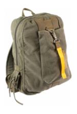 Vintage Canvas Flight Bag (Olive Drab)