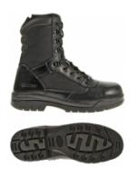Bates 8" Black Side Zip Boot (Steel Toe)
