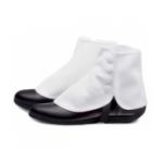 White Elastic Button Up Spats