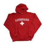 Lifeguard Hooded Long Sleeve Sweatshirt (Red)
