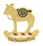 2nd Field Artillery Distinctive Unit Insignia (Left Handed)