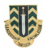1st NCO Academy Distinctive Unit Insignia