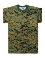 Digital Woodland Camo T-Shirt