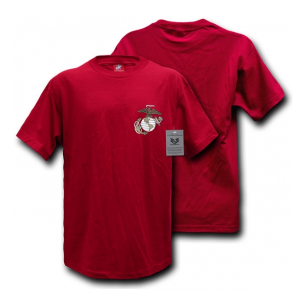 Rapid Dominance Marine Globe & Anchor T-Shirt (Red)