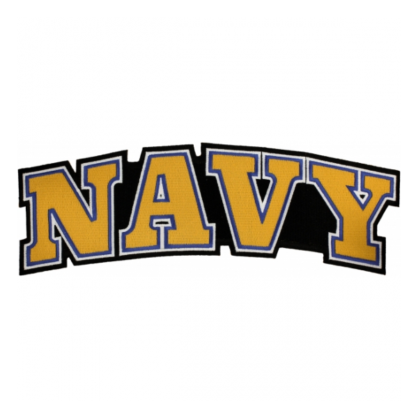 Navy Text Back Patch