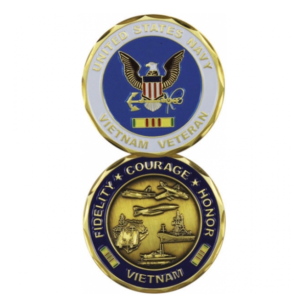 Navy Vietnam Veteran Challenge Coin