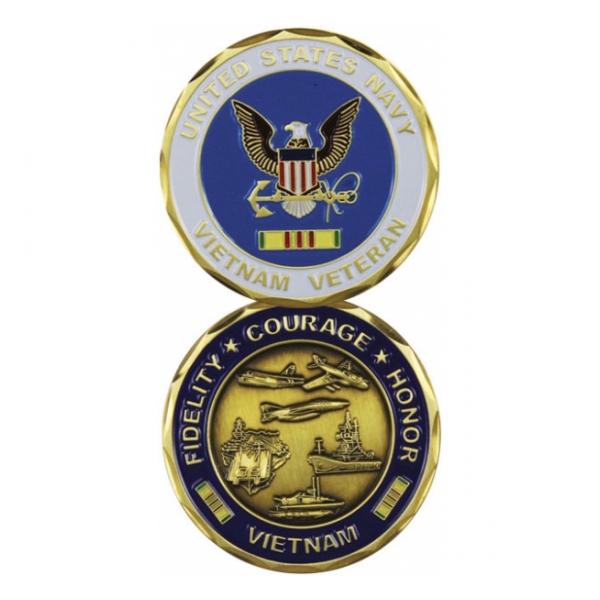 Navy Vietnam Veteran Challenge Coin
