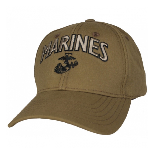 Marines Cap with EGA (Coyote Brown)