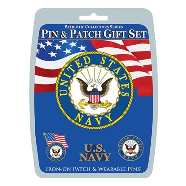 U.S. Navy Pin And Patch Gift Set (4-Piece)