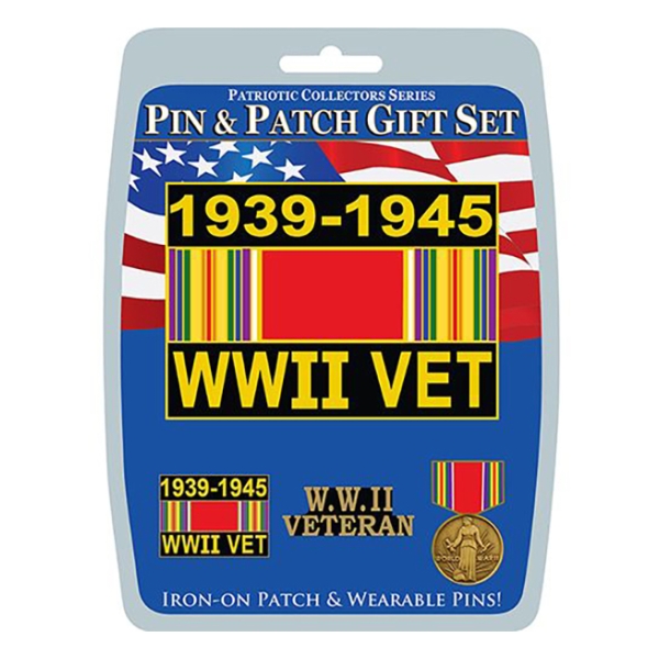 World War II Pin And Patch Gift Set (4-Piece)