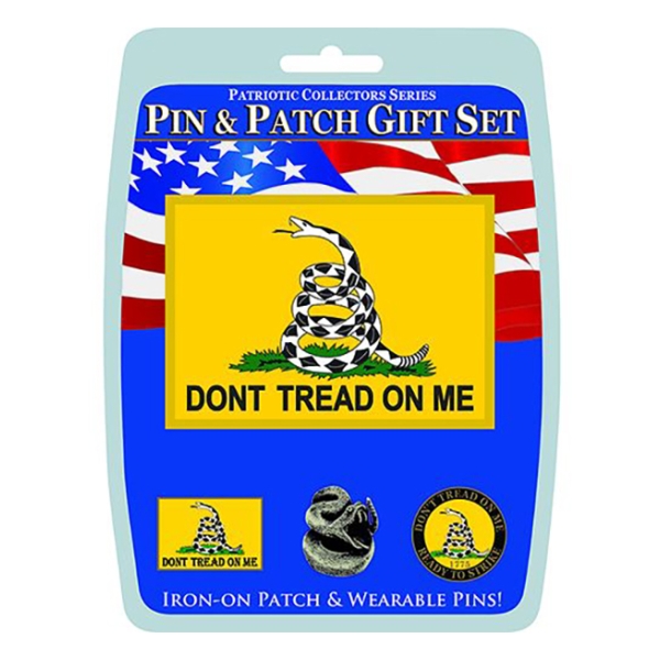 Don't Tread On Me Pin And Patch Gift Set (4-Piece)