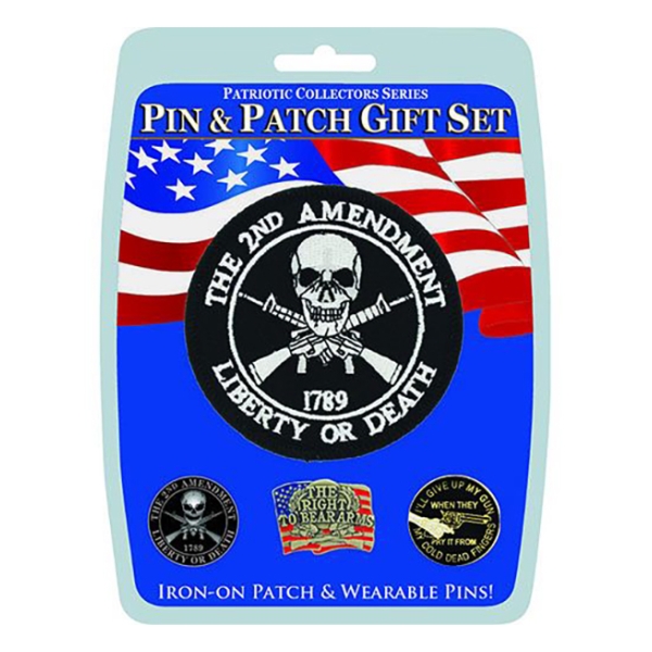 2nd Amendment Pin And Patch Gift Set (4-Piece)