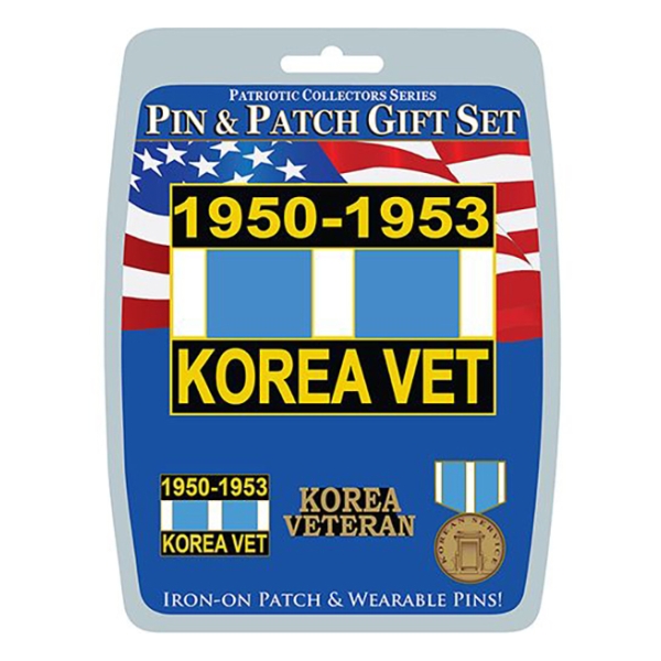 Korean Veteran Pin And Patch Gift Set (4-Piece)
