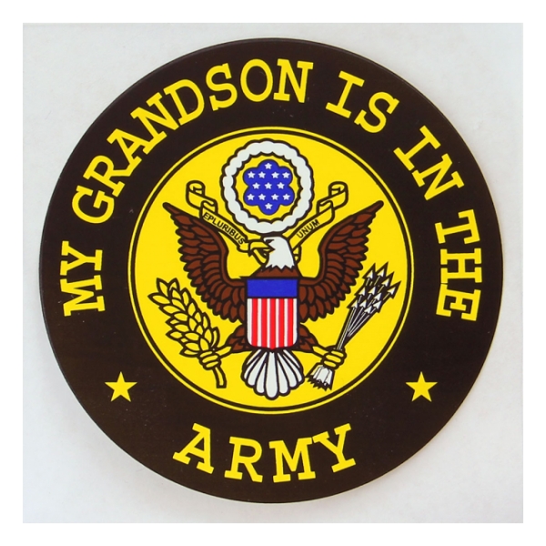 My Grandson Is In The Army Outside Window Decal