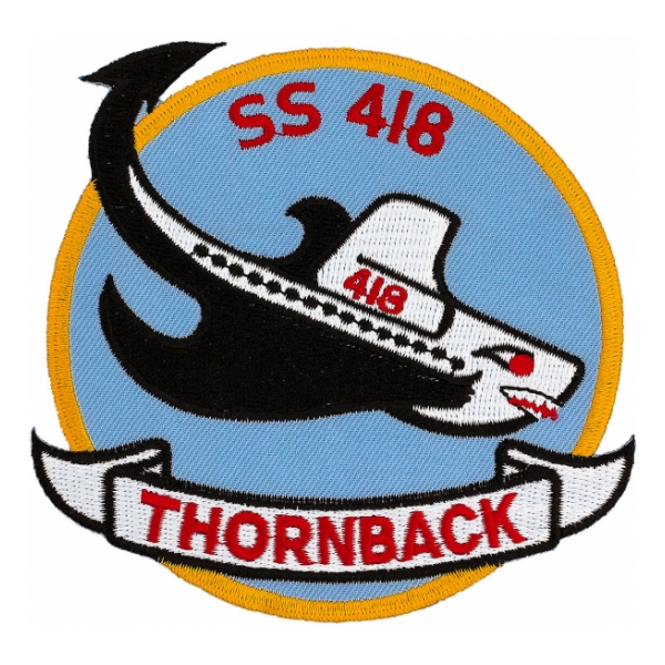 USS Thornback SS-418 Submarine Patch