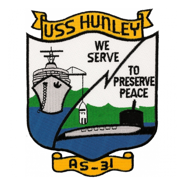 USS Hunley AS-31 Patch