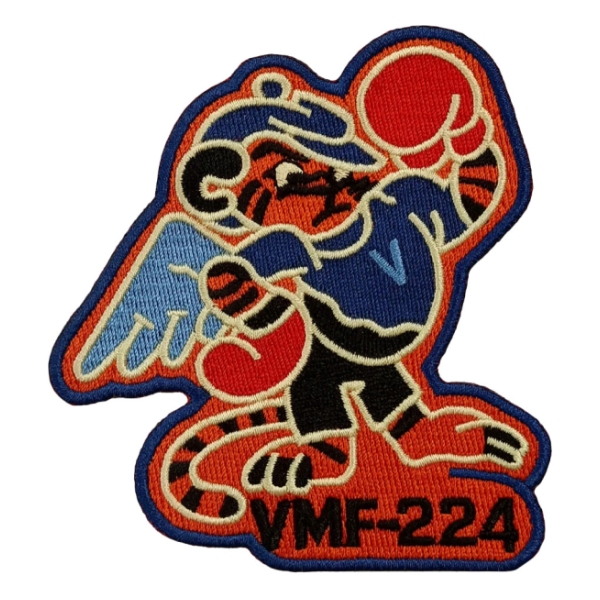Marine Fighter Squadron VMF-224 Patch (Hook & Loop Backing)