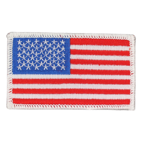 American Flag Patch (White Border)
