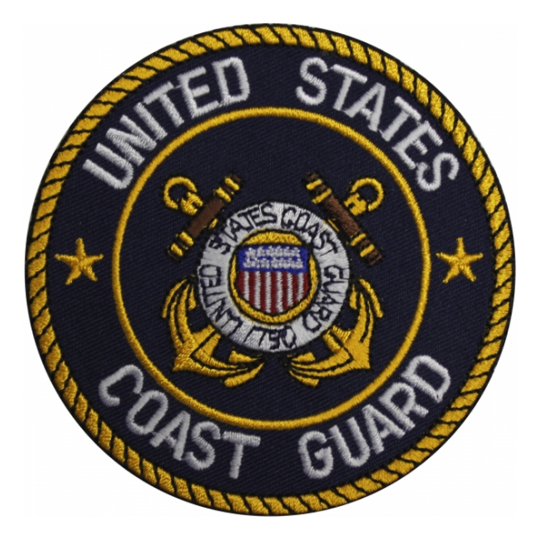 Coast Guard Patch w/ White Text