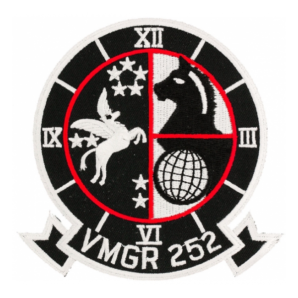 VMGR-252 Squadron Patch With Hook Backing