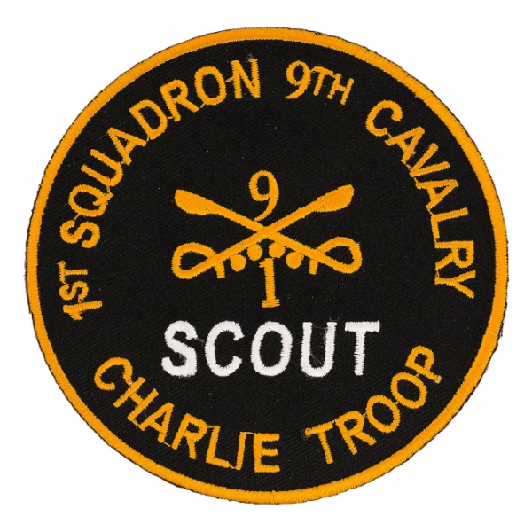 1st Squadron 9th Cavalry Scout Charlie Troop Patch