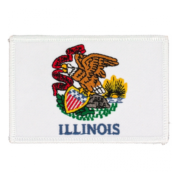 Illinois State Flag Patch