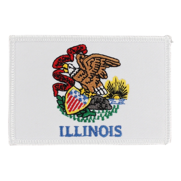 Illinois State Flag Patch