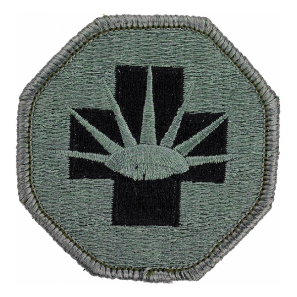 8th Medical Brigade Patch Foliage Green (Velcro Backed)