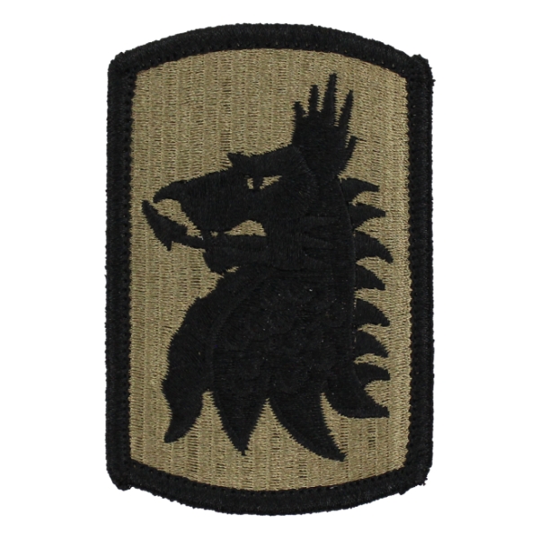 455th Chemical Brigade Scorpion / OCP Patch With Hook Fastener