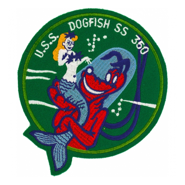 USS Dog Fish SS-350 Patch